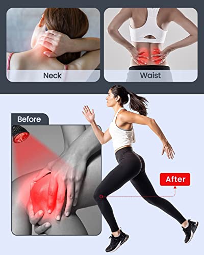 YMM Update Red Light Therapy for Body, All Metal Red Light Therapy Device with Stand, 660nm